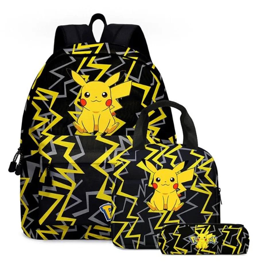 Dětská školní sada s kresleným motivem - Pokémon 3Pcs