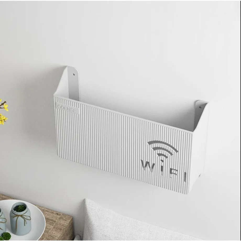 Nástěnný plastový box na wifi router