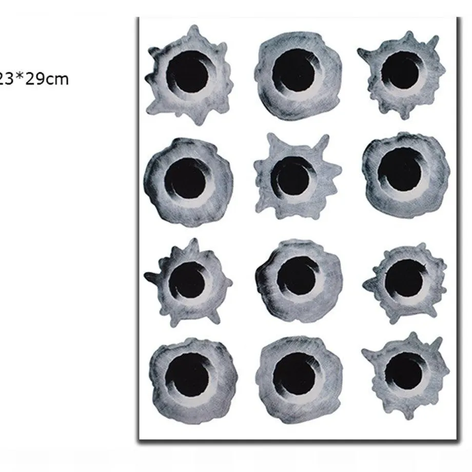 3D samolepka PRŮSTŘELY 4