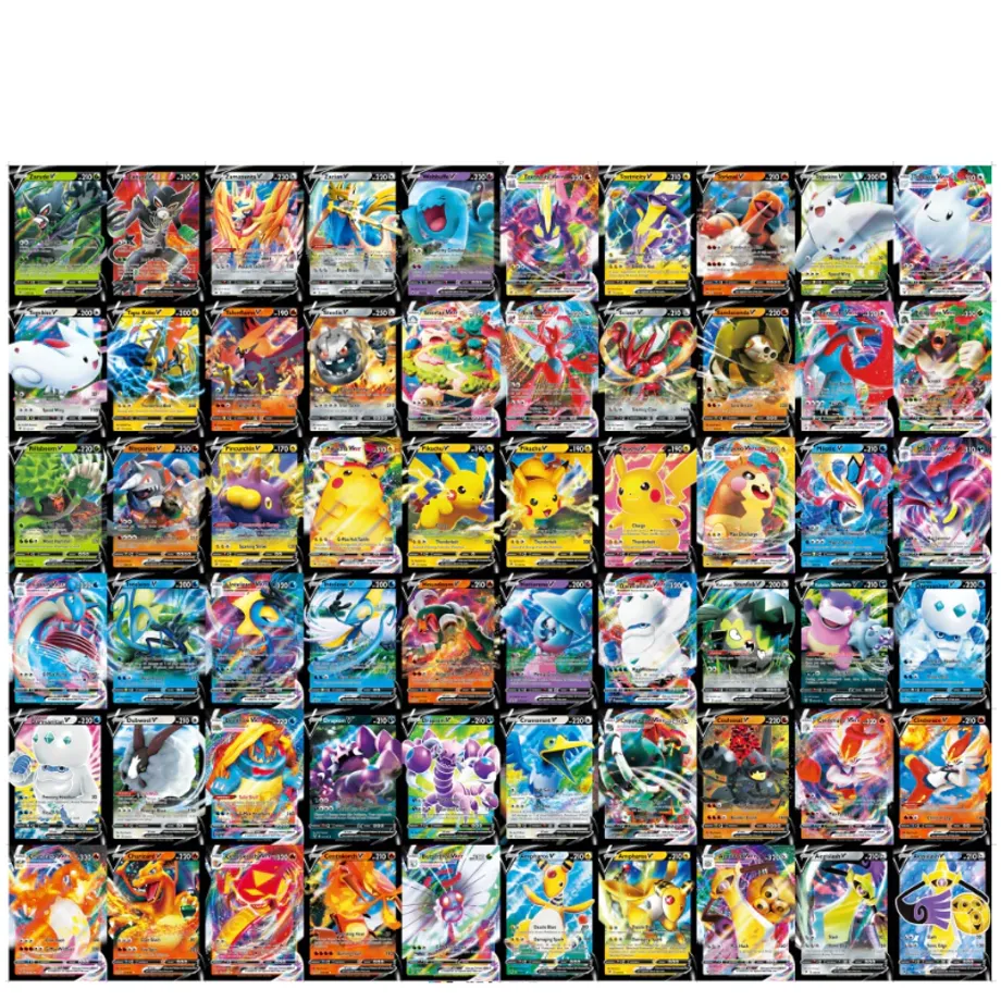 Sběratelské zářivé Pokémon kartičky - 20/50/60 ks