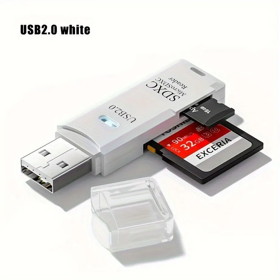 Čtečka karet SD a Mini SD/TF (USB 3.0/2.0) pro přenos fotek z fotoaparátu do počítače