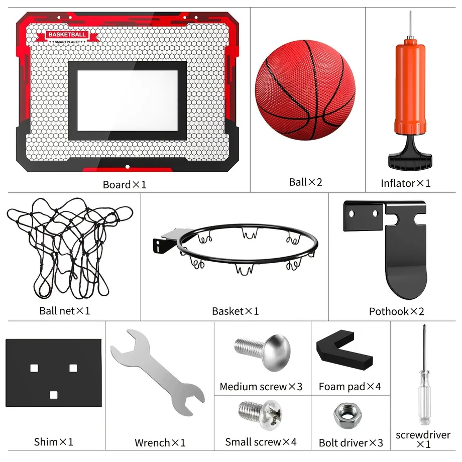 Mini basketbalový koš na dveře pro děti