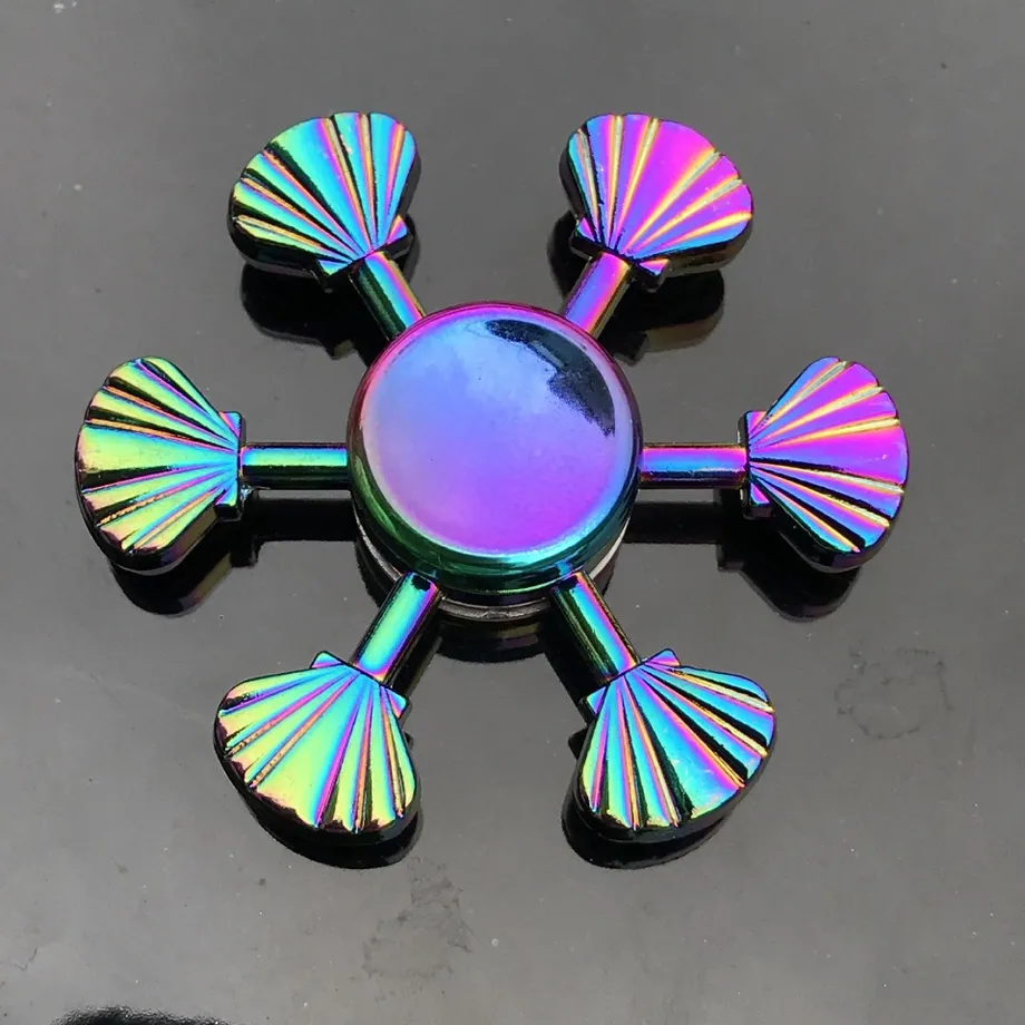 Duhový fidget spinner E64