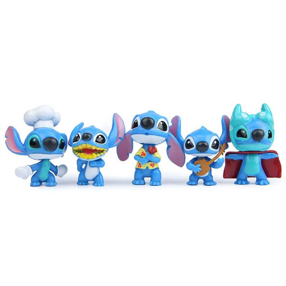 Dětská kreativní sada figurek oblíbené animované postavičky Stitch - 10 ks