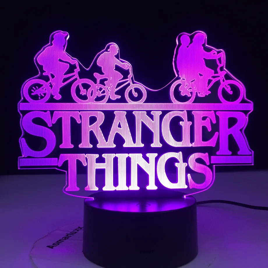 LED měnící se noční světlo Stranger Thing