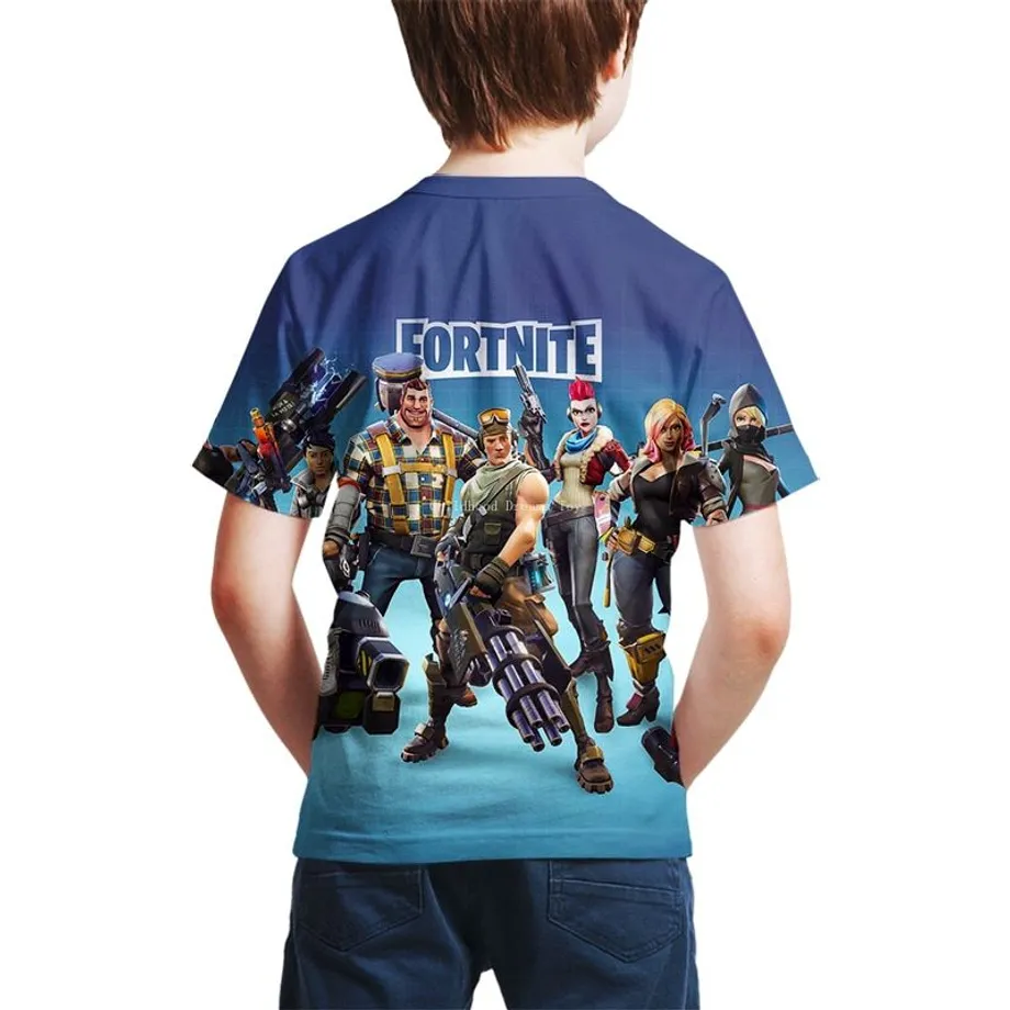 Chlapecké tričko se stylovým potiskem Fortnite