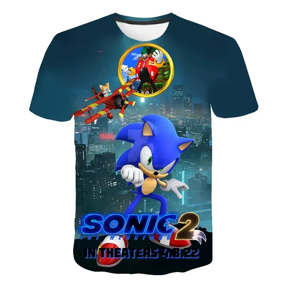 Dětské triko s potiskem různých motivů ježka Sonic