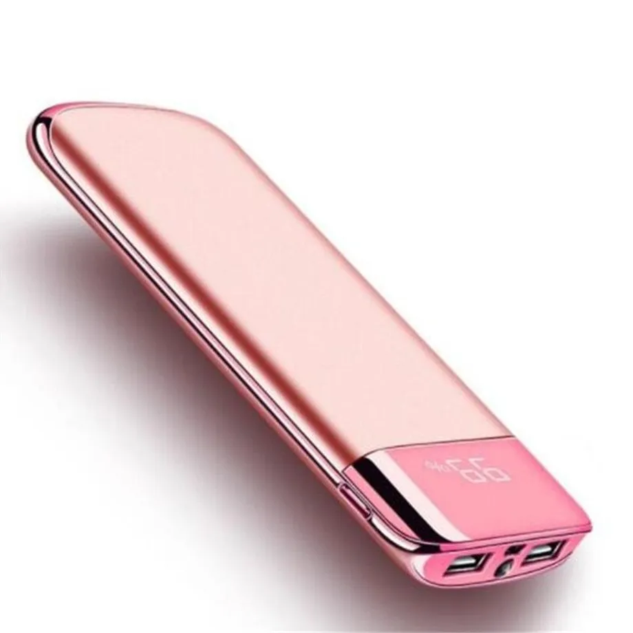 Powerbanka s LCD displejem 20000 mAh rose-gold