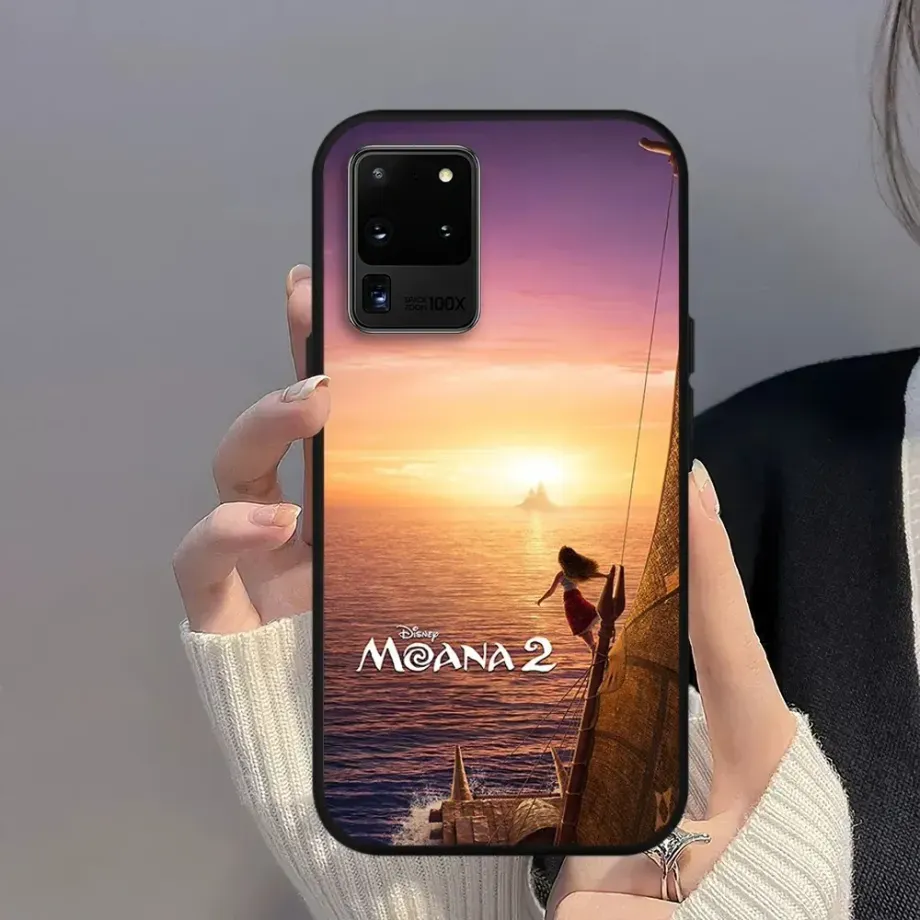 Luxusní silikonový kryt na telefony Samsung s motivy oblíbených postav z pohádky Odvážná Vaiana 2