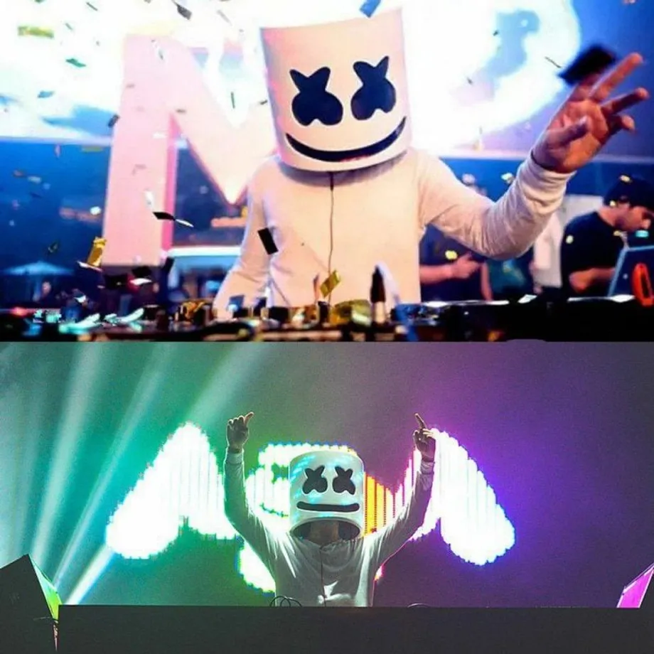 LED maska Marshmello