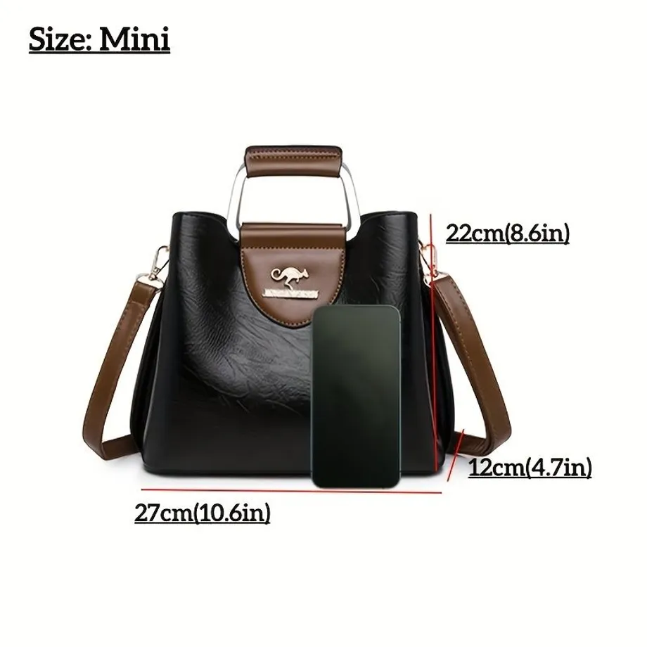 Dámská kabelka v retro stylu - stylová crossbody taška z PU kůže