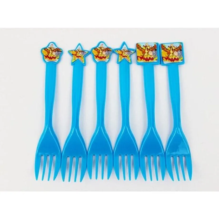 Párty nádobí Medvídek Pú fork-6pcs