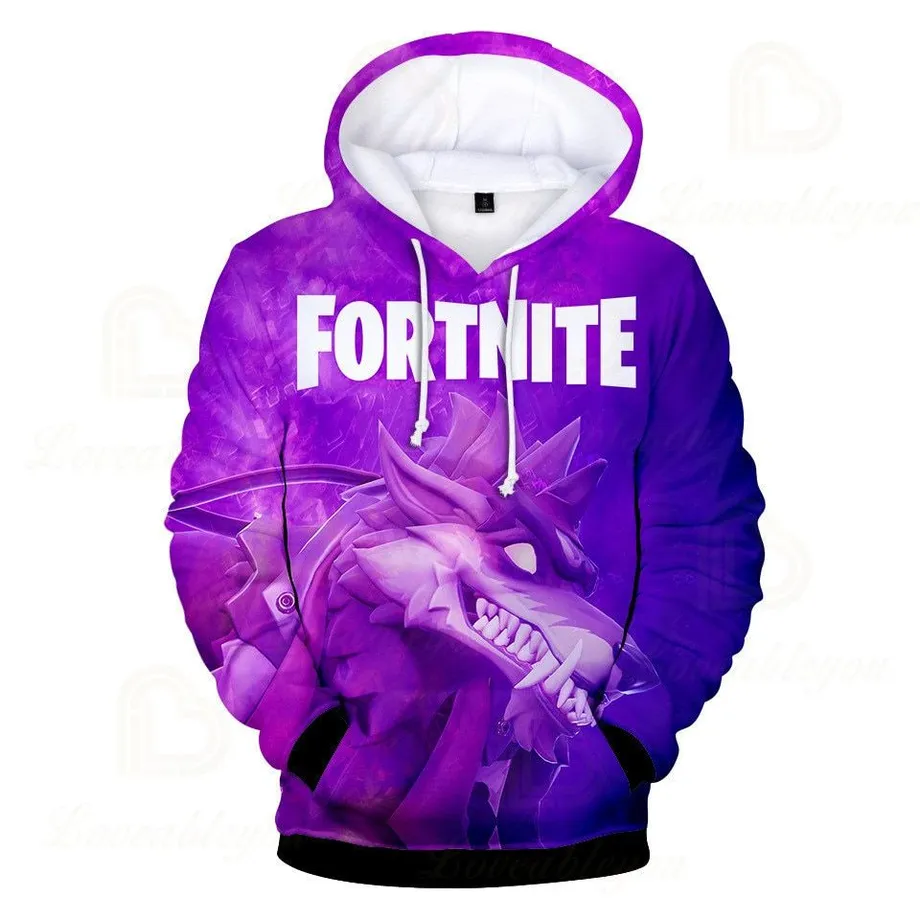 Unisex trendy mikina s potiskem Fortnite