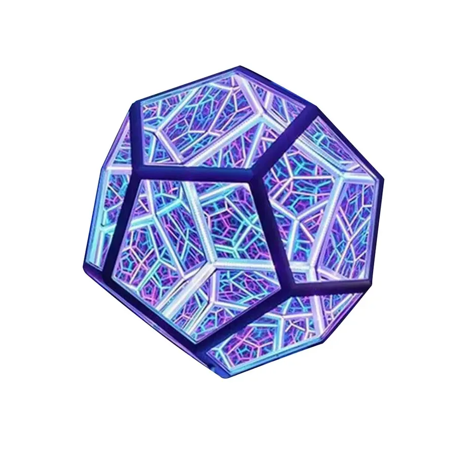 Stůl lampička Dodecahedron s měnící se barvou