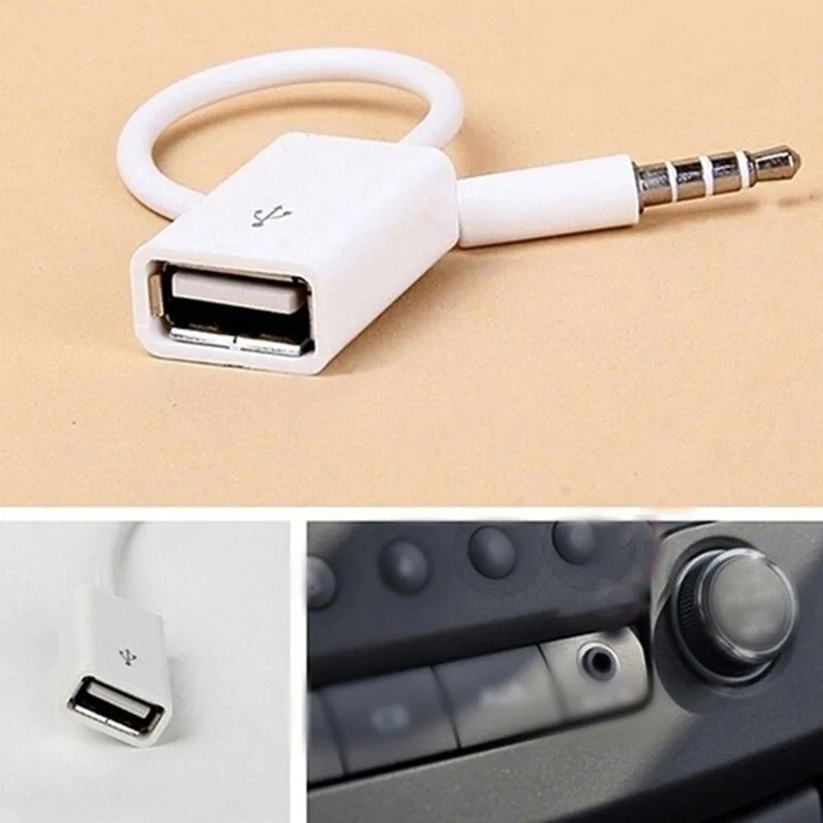 Redukce AUX 3,5 mm jack na USB