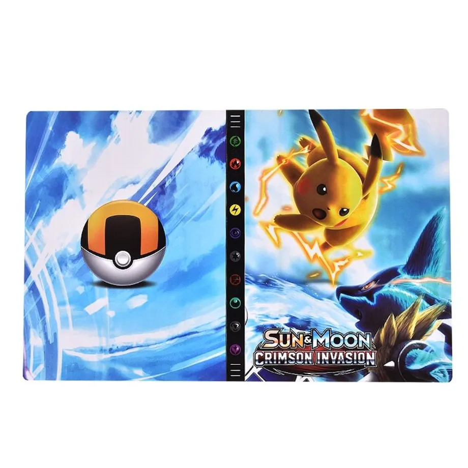 Album na herní kartičky s mnoha motivy Pokémon