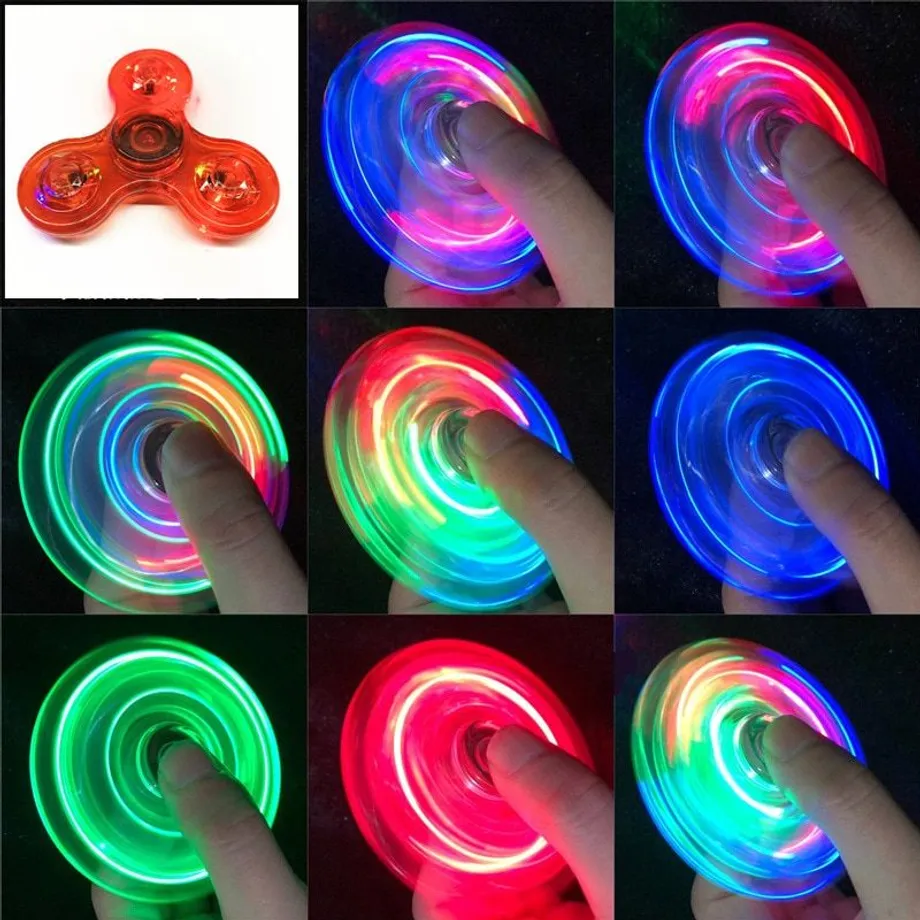 Ruční svítící LED fidget spinner