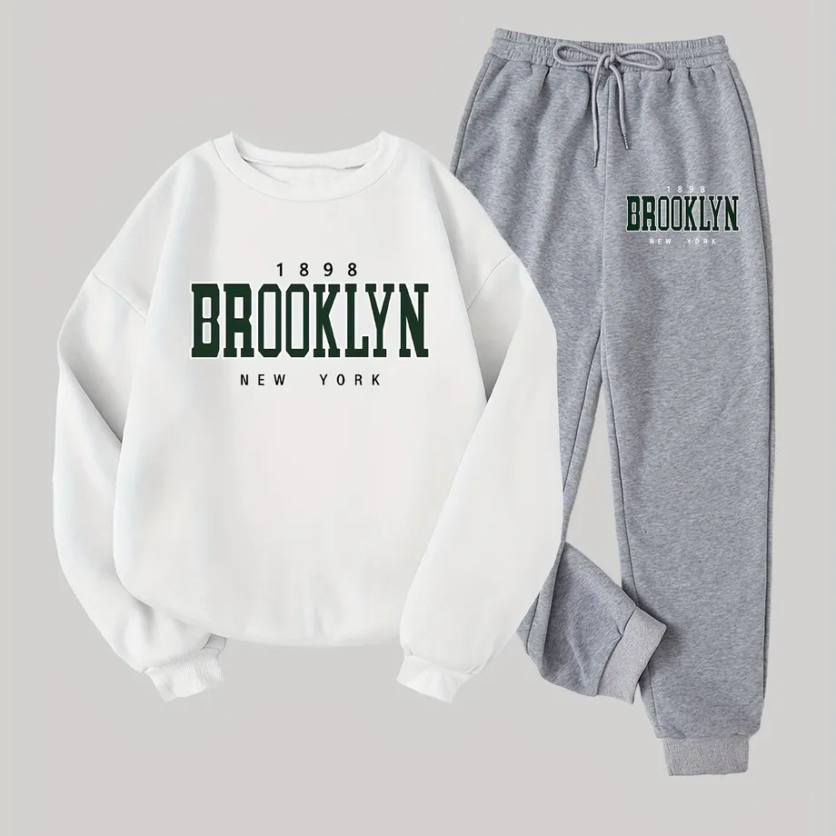 Dámská ležérní tepláková souprava s dlouhým rukávem Brooklyn