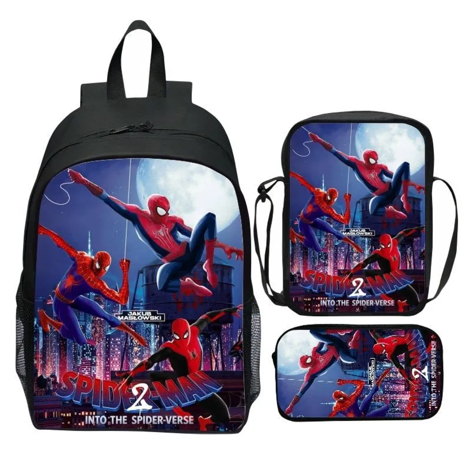 Set školní batoh pro děti s motivy oblíbeného Spiderman: Napříč paralelními světy