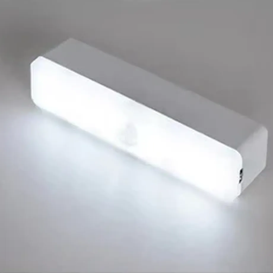 Bezdrátové LED svítidlo se senzorem pohybu pod skříňku, svítidlo do skříně, USB nabíjecí s magnetickým pohybovým aktivátorem