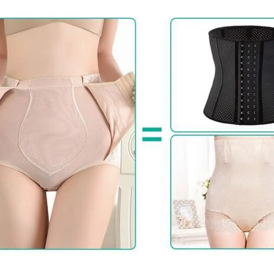 Dámské vysoké pasové tělo Shaper Slim spodní prádlo Tummy Corset Shapewear