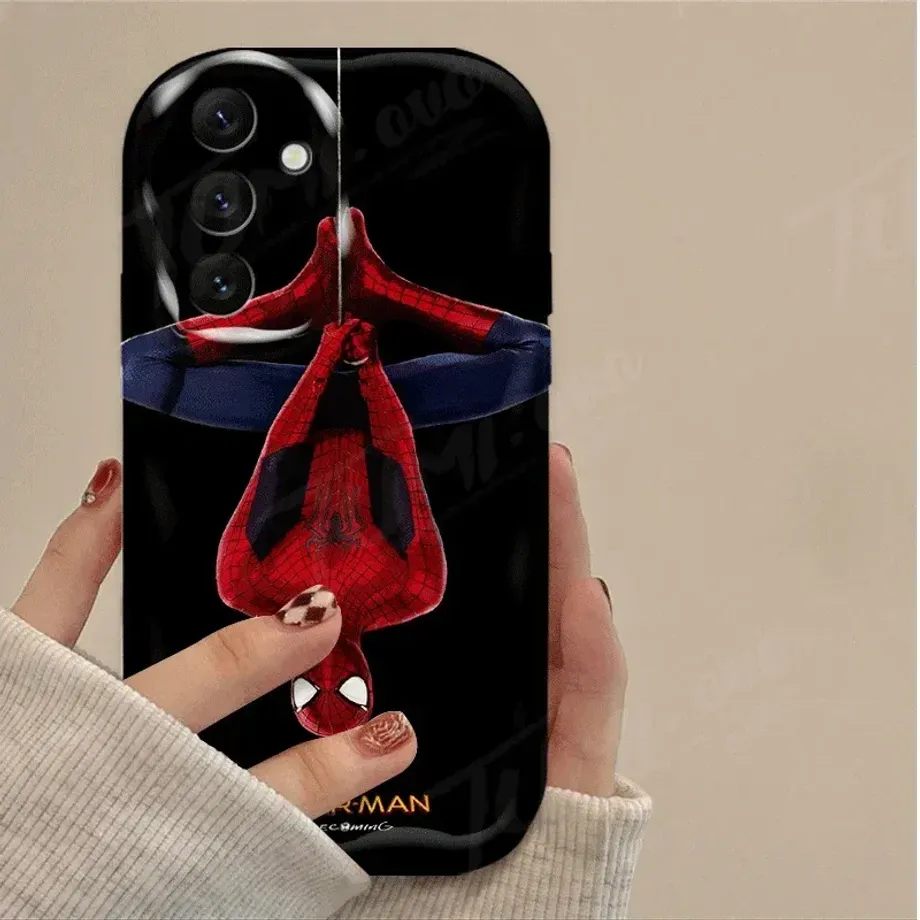 Trendy silikonový kryt s obrázky oblíbeného hrdiny Spider-man na telefony Samsung Galaxy