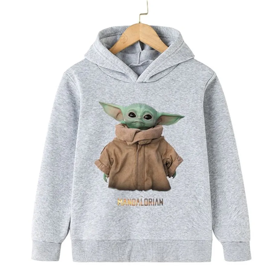 Dětská trendy klokánková mikina Baby Yoda