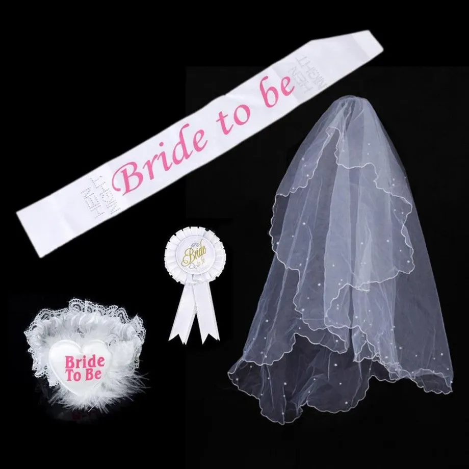 "Bride to be" set 4 ks Adriel - 2 druhy