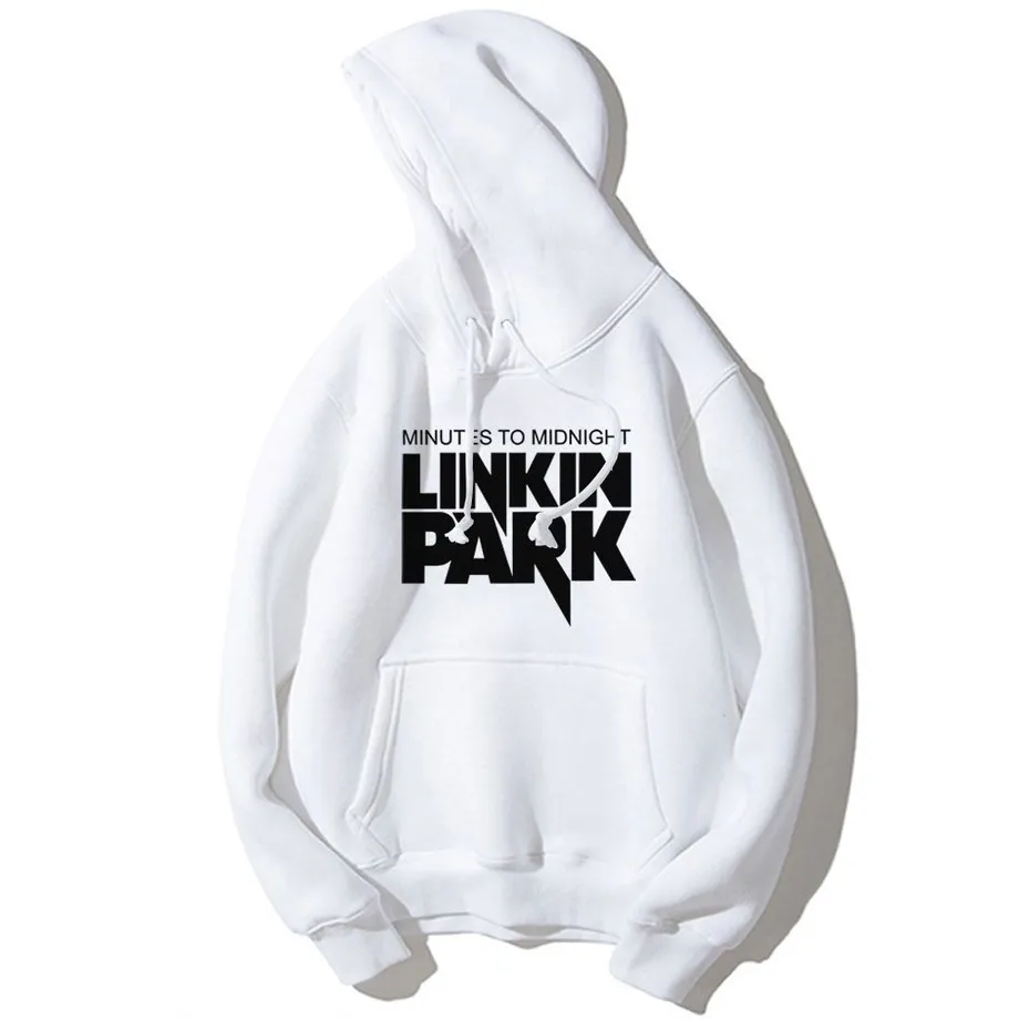 Bavlněná unisex mikina Linkin Park s kapucí xl s2-white