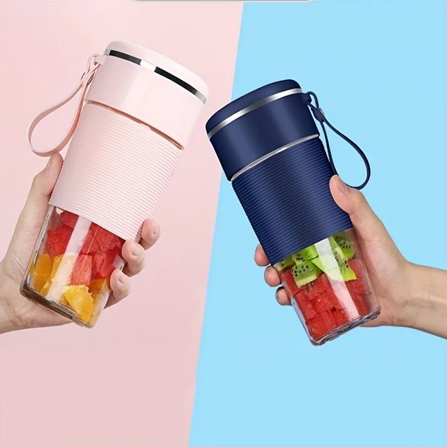 1ks Miniaturní přenosný mixér, Elektrický USB odšťavovač mixér, Na cesty mixér pro proteinové nápoje a smoothie