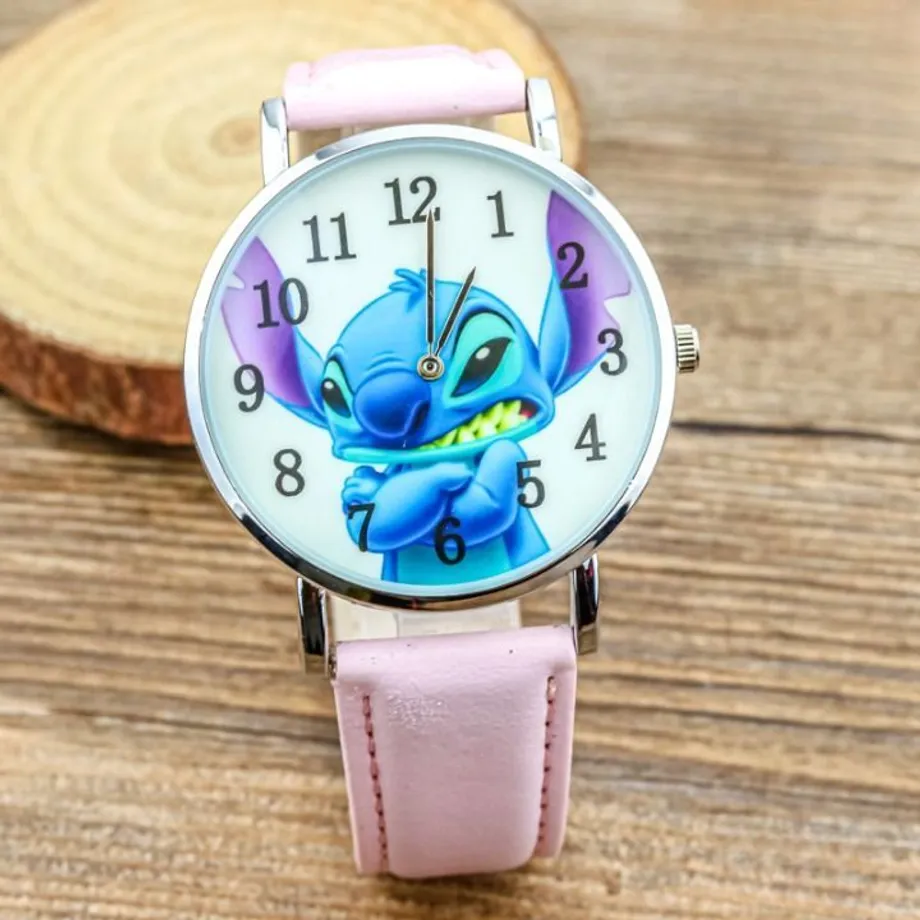 Dětské luxusní moderní originální hodinky s trendy oblíbeným Disney motivem Riley