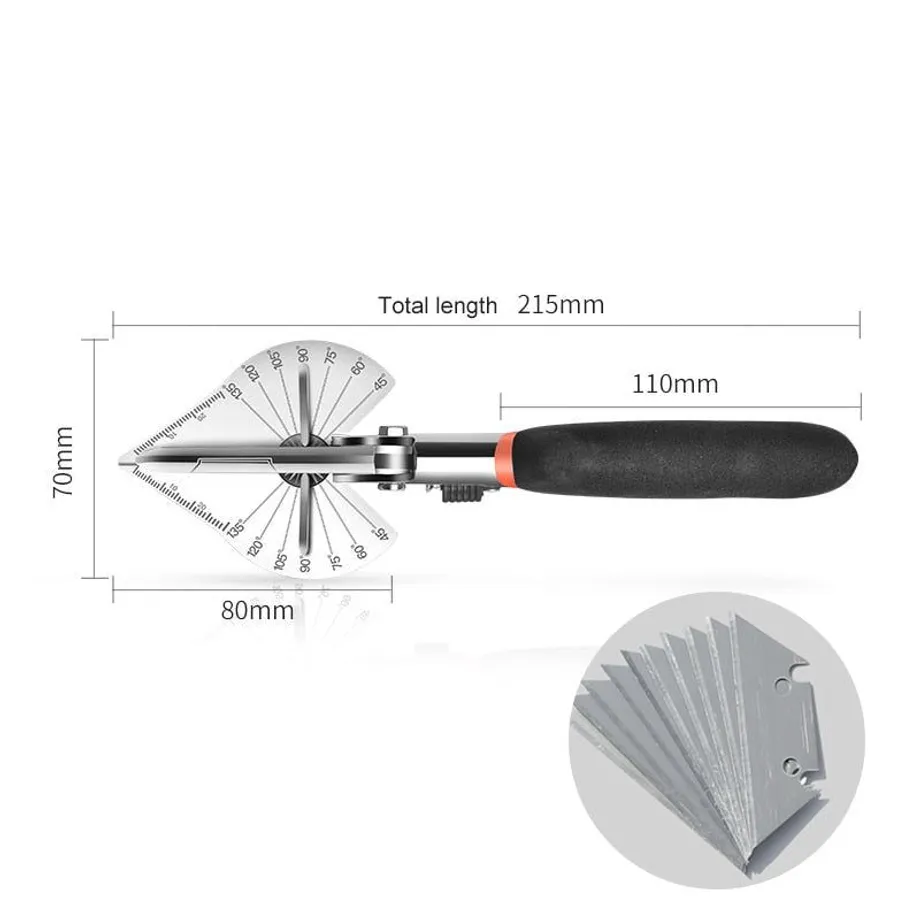 Úhlové nůžky 45 stupňů až 135 stupňů