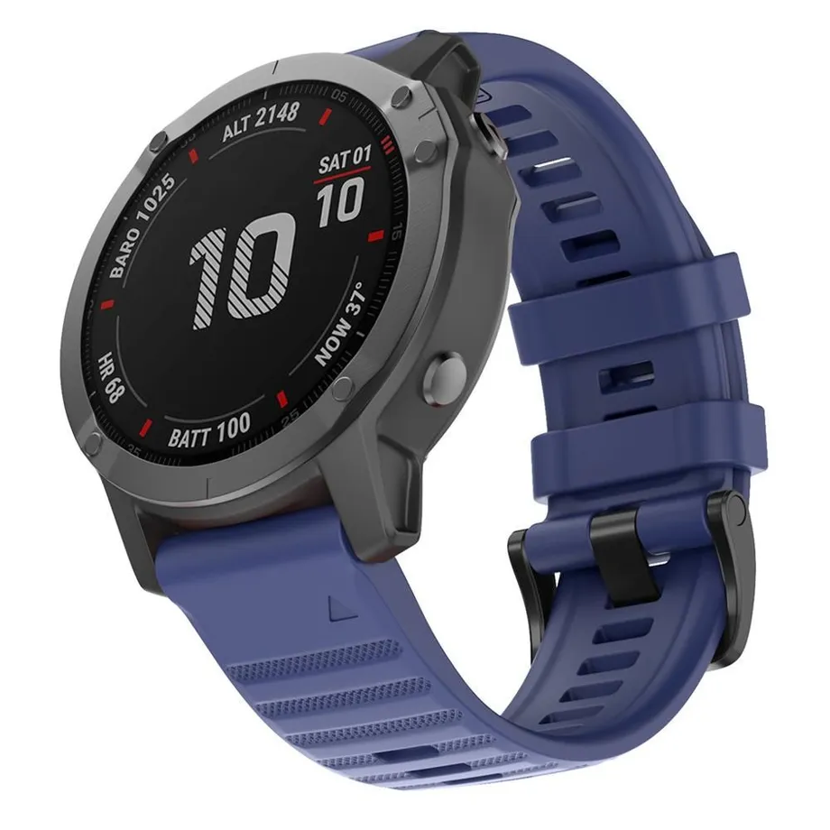 Náhradní silikonový pásek řemínek na Garmin QuickFit řady Fénix, Tactic Bravo, Forerunner, Descent, Quantix i D2 Bravo