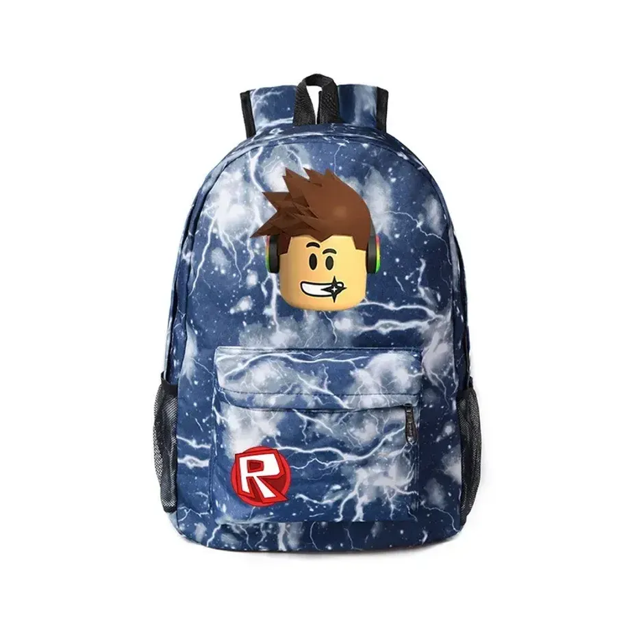 Dětský barevný školní batoh v různých provedeních s motivy hry Roblox