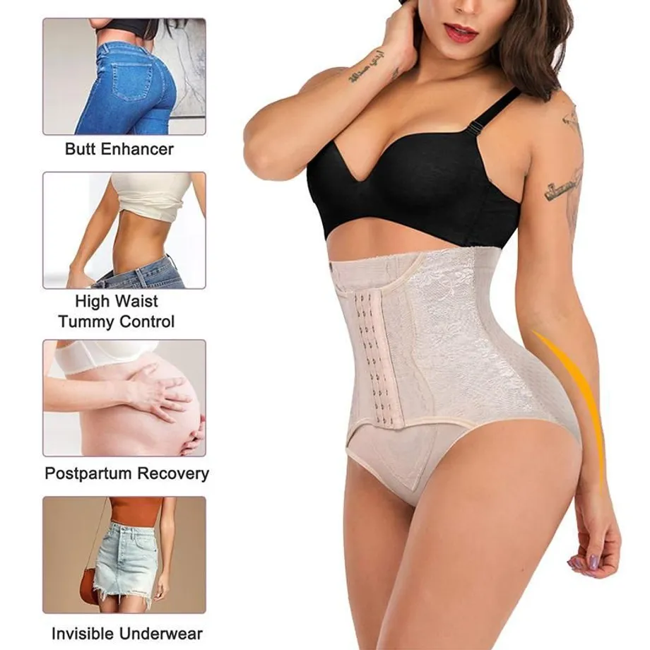 Dámské vysoké pasové tělo Shaper Slim spodní prádlo Tummy Corset Shapewear