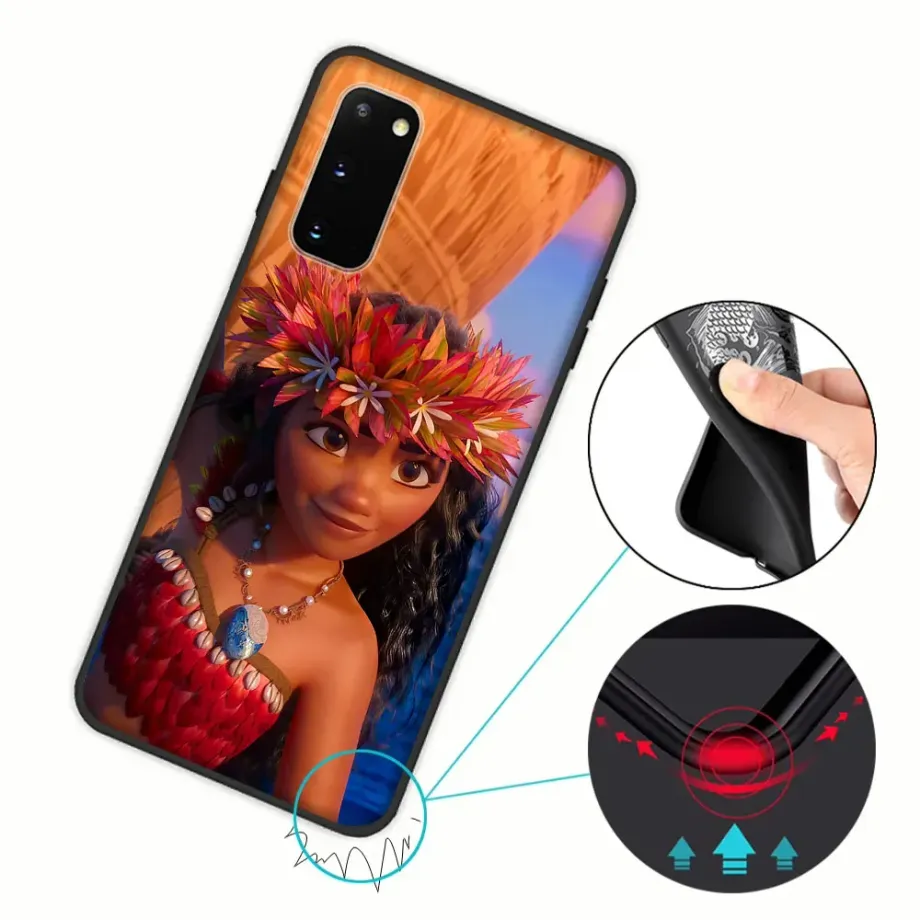 Stylový kryt na telefony samsung s motivy oblíbené pohádky Moana - Odvážná Vaiana