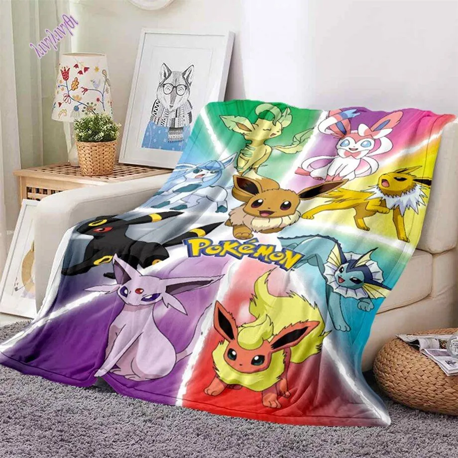 3D Pikachu Ultra lehká deka 5 100x150cm39x59-in