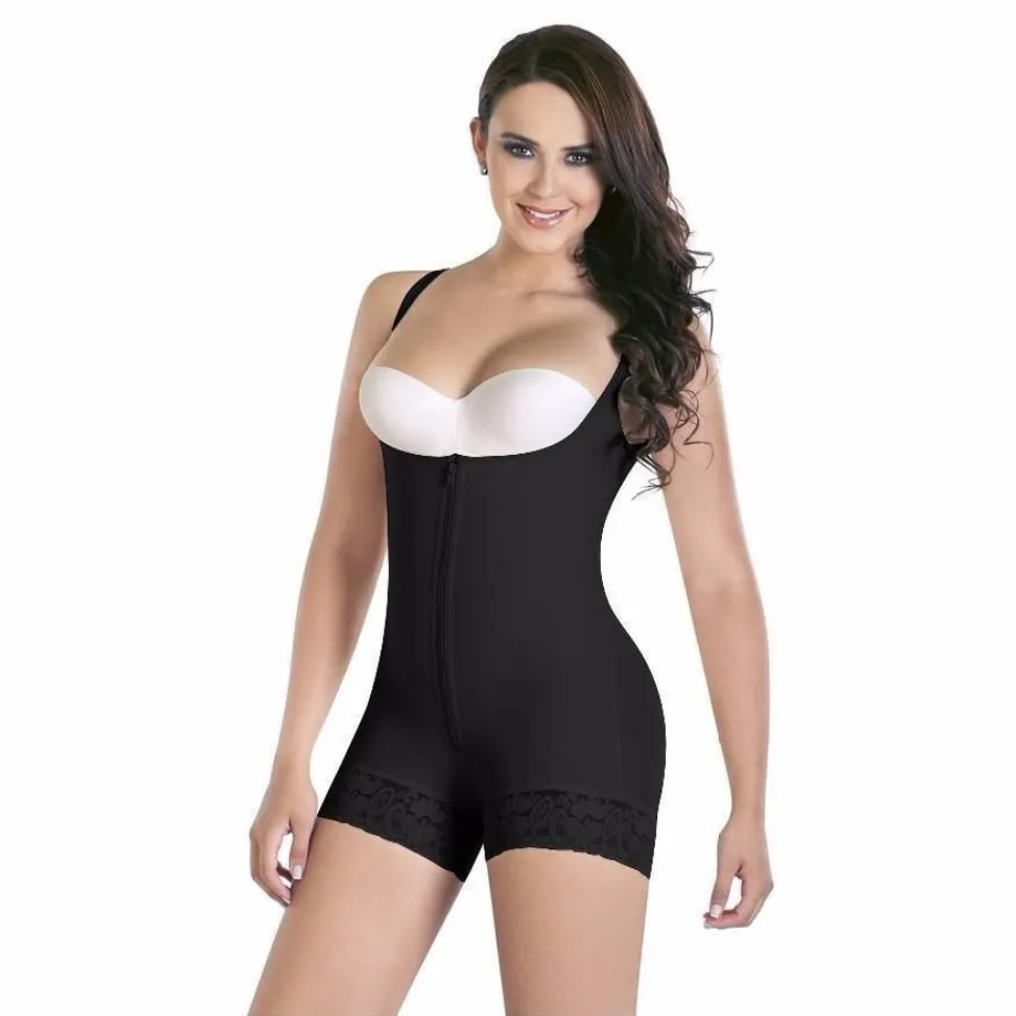 Celé tělo Shaper Zeštíhlující zip Bodysuit Shapewear Fajas Butt Lifter