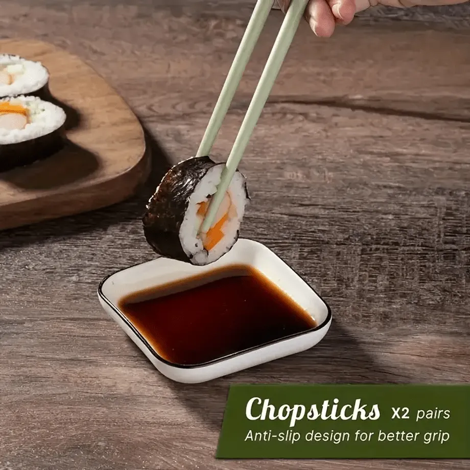 1ks Praktický pomocník pro přípravu sushi a onigiri - silikonová forma a mačkadlo na rýži