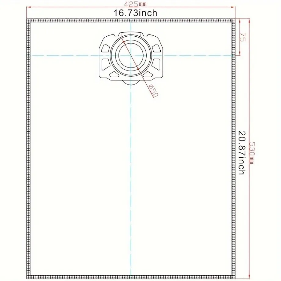 Náhradní filtrační sáčky z fleece (10 balení) vhodné pro Kärcher WD4 WD5 WD5/P MV4 MV5 MV6 mokré a suché vysavače - náhrada za Kärcher 2.863-006.0