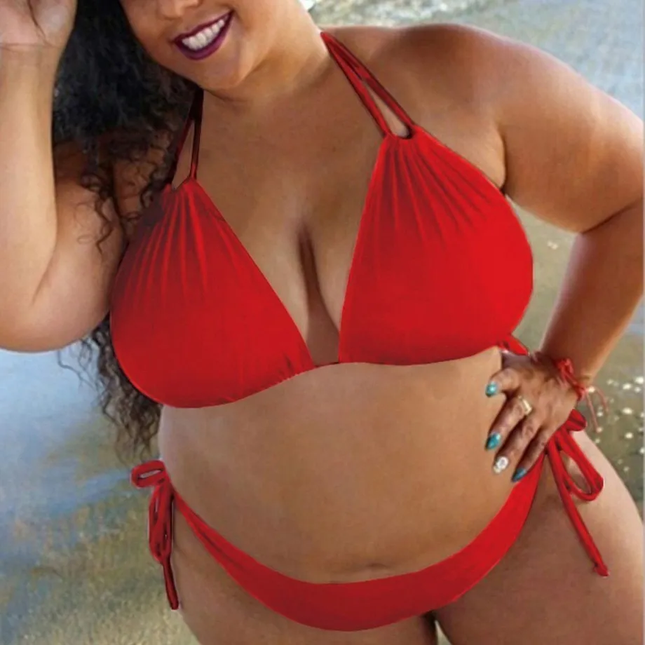 Dámské dvoudílné plus size bikiny