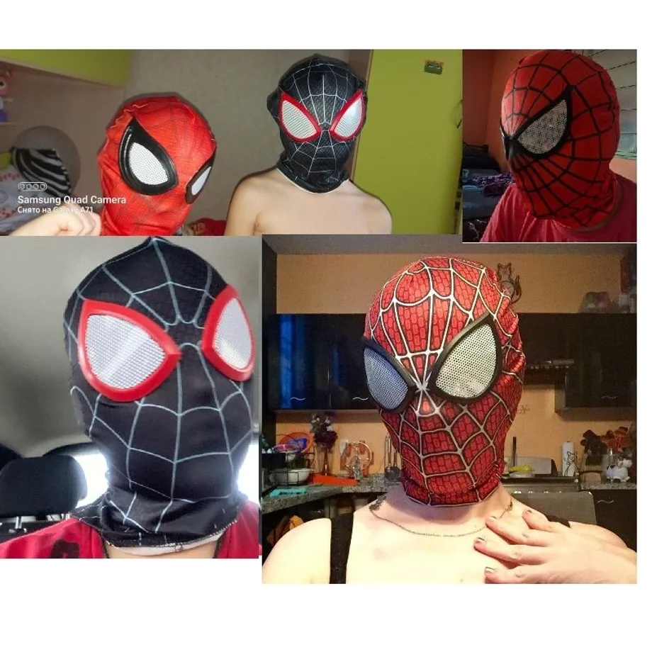 Stylová látková maska oblíbeného superhrdiny - Spiderman