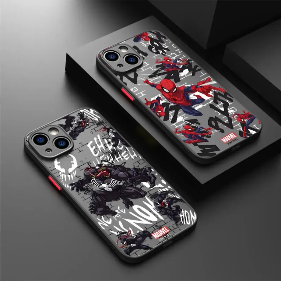 Silikonový kryt s obrázky oblíbeného hrdiny Spider-man na telefony iPhone