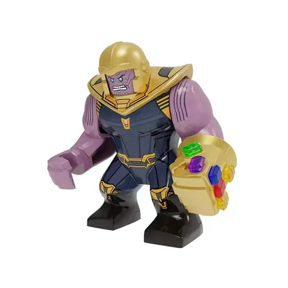 Velká stavební figurka superhrdinů pro děti s Infinity Gauntletem a Green Lanternem