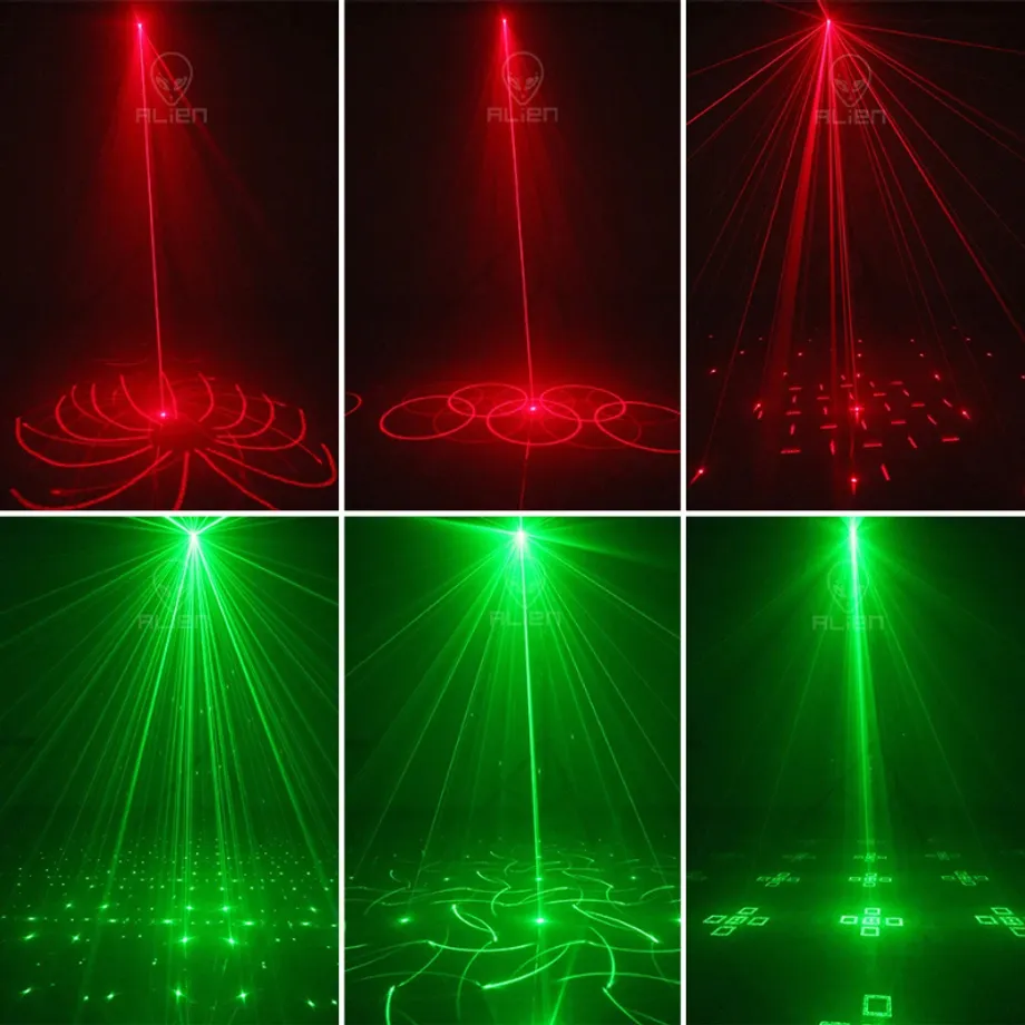 LED RGB laserové disco světlo Stephania