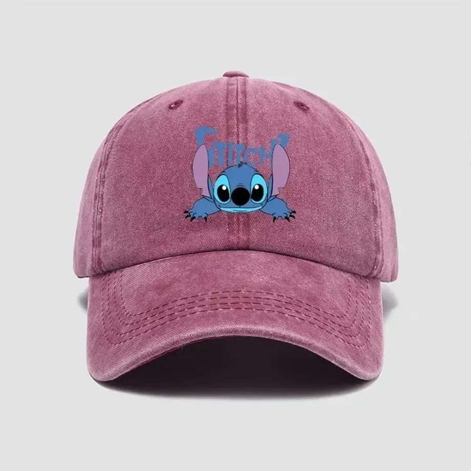 Dětská unisex trendy stylová kšiltovka s motivem oblíbené postavičky Stitch