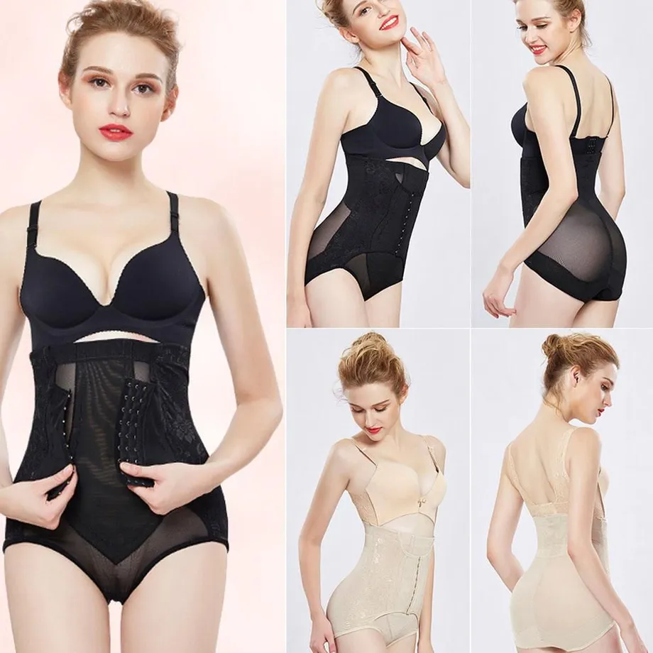 Dámské vysoké pasové tělo Shaper Slim spodní prádlo Tummy Corset Shapewear