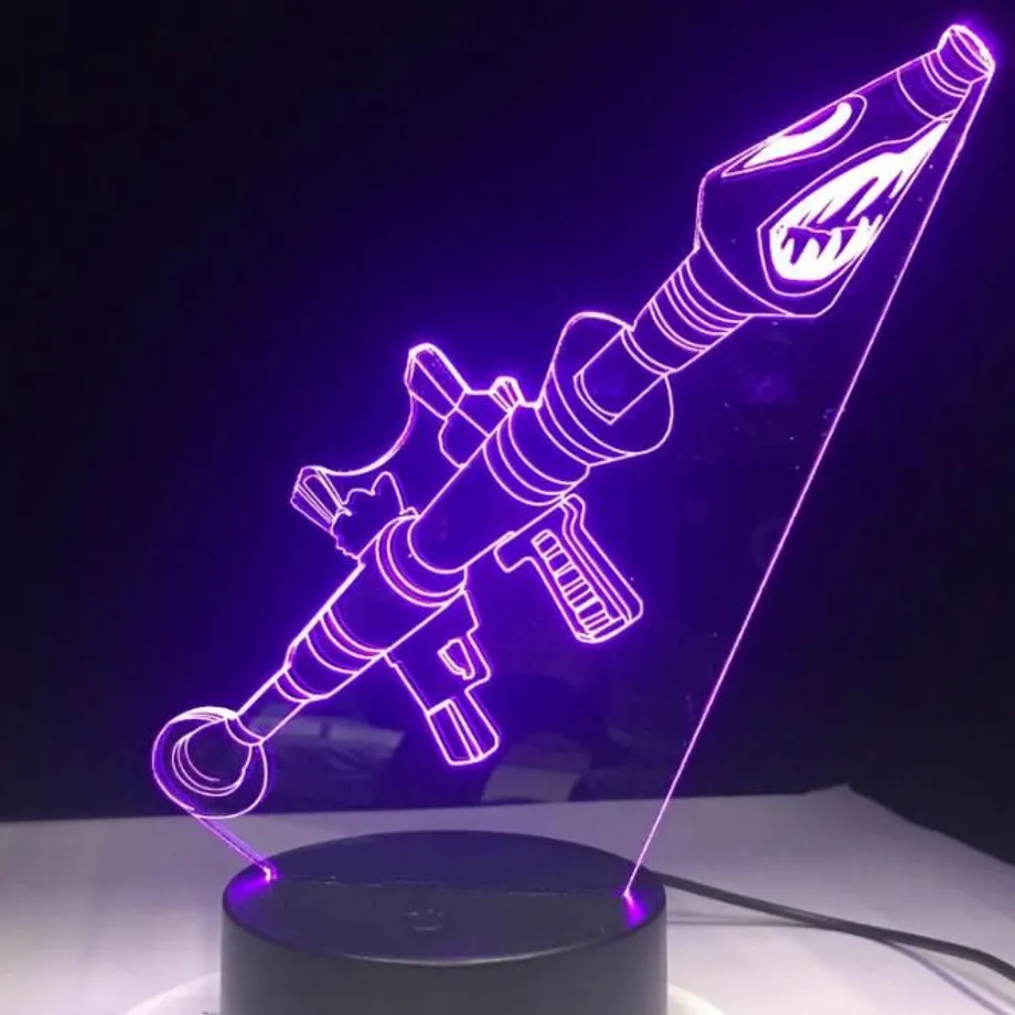 Krásná stolní 3D lampa Fortnite