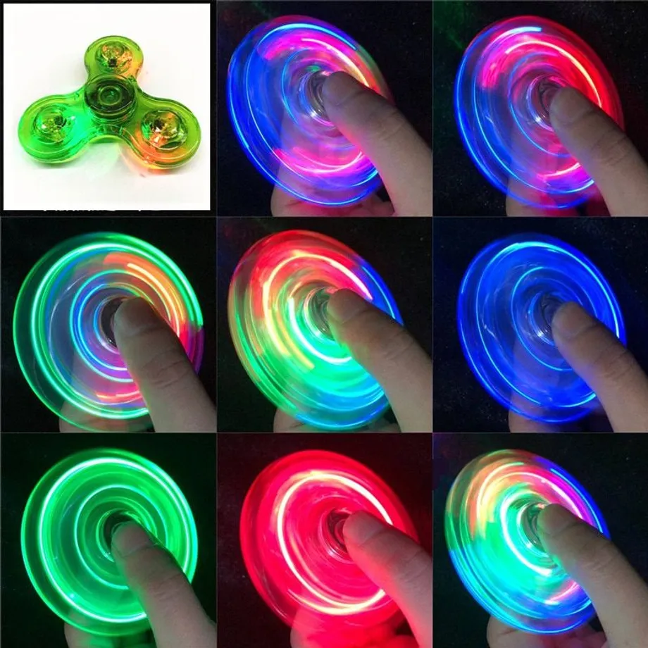 Ruční svítící LED fidget spinner