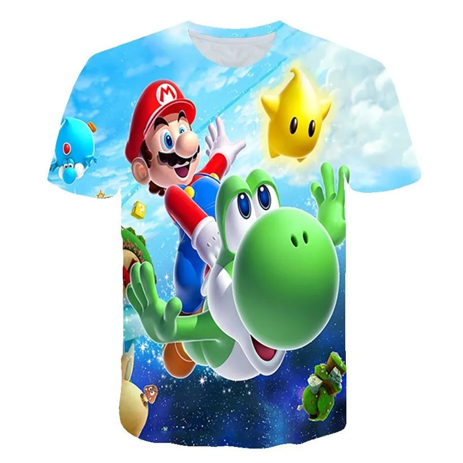 Krásné dětské tričko s 3D potiskem Mario 3119 5 let